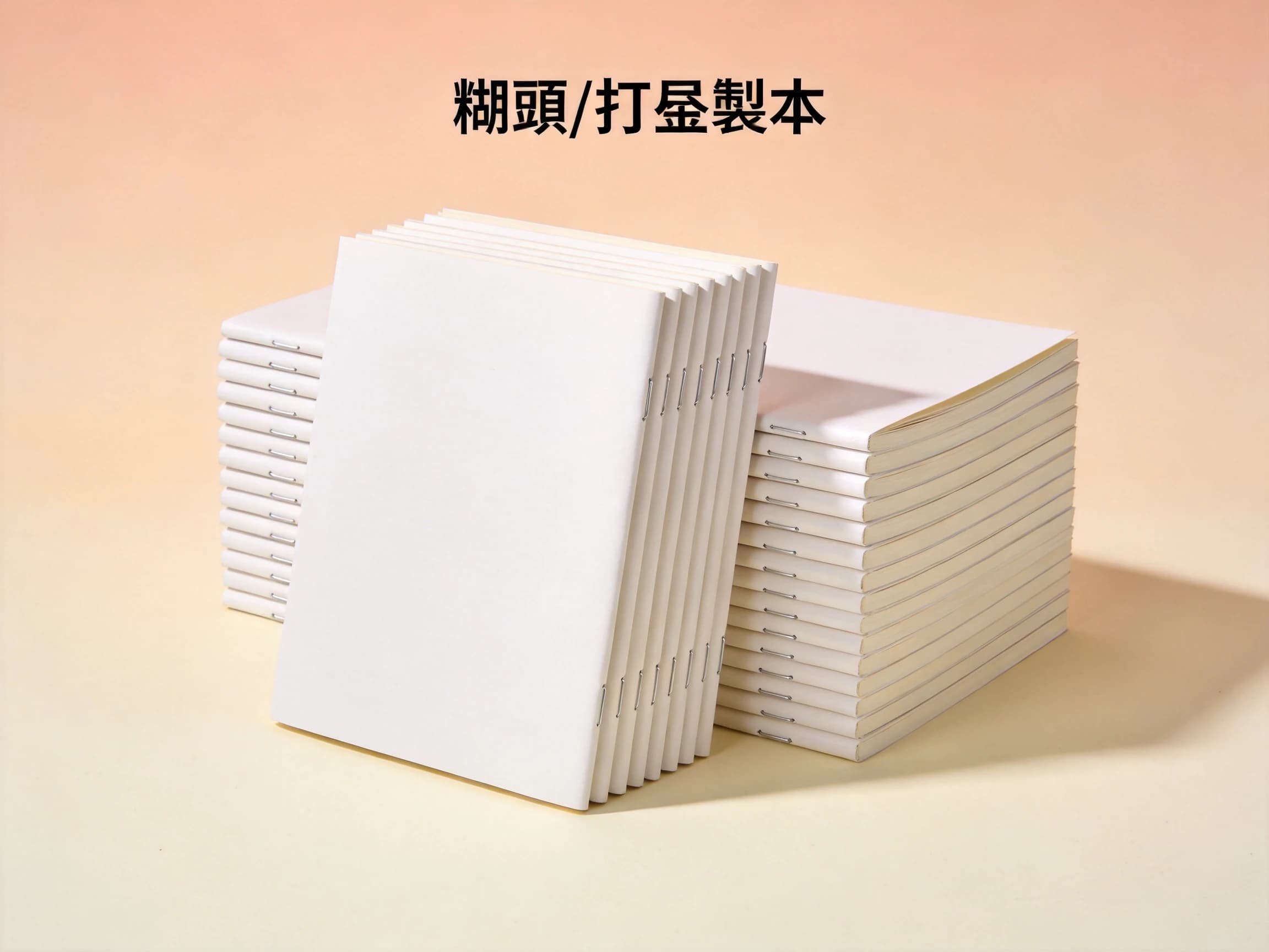 糊頭、打釘製本